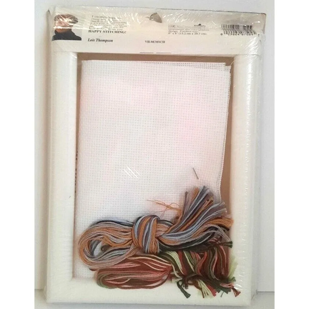 Designs for the Needle Shadow Box Cross Stitch Kit Bunnies Lois Thompson NEW